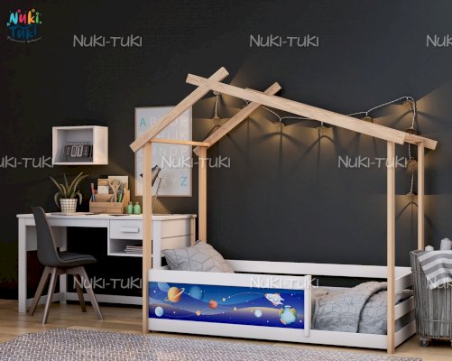 Детская кроватка-домик Home 2 с УФ вставкой (Nuki-Tuki)
